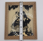 Reliance Framed Silhouette Picture Dating Vintage Appx 4 75  X 5 75 