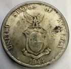 1944-s U s  Philippines Fifty Centavos Silver Coin