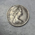 Bermuda          25 Cents Coin 1970  queen Elizabeth Ii 