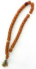 Antique Egg Yolk    Butterscotch Amber Bakelite Prayer 33 Bead Tasbih Tested