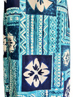 Waltah Clarke Hawaiian Dress Blue Aqua Turquoise Tie Behind Neck Or Shoulder