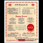 Woolworth Diner Menu Photo Lunch Counter Restaurant Vintage Prices 8x10  1960
