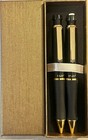 Sanford 18k Gold-plated Gloss Black Phd Pen   Pencil Set