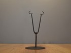 12   high Metal Display Stand For Flat Masks And Other Art Objects - 5   base