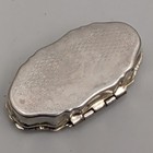 Vintage Little Metal Floral Pill Pot Box Trinket Retro 1960   s Starburst Design