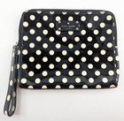 Kate Spade Zip Around Personal Organizer Agenda Carlisle Black   White Polka Dot