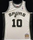 100  Authentic Dennis Rodman White San Antonio Spurs Swingman Jersey Throwback