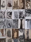 100s Antique Photo   Postcard Lot 1800s   early 1900s Portraits Scenes Vehicles   