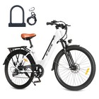 2025 E-bike 26  Electric Bike 750w Motor City Bicycle -commuter Ebike White