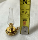 Vintage Dollhouse Miniature Brass Oil Lamp Lantern 1 12 Scale