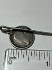 Rare Antique Victorian Engraved Lord   s Prayer Silver 3 Pence Coin On Pin    read