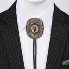 Bolo Tie Western Cowboy Hat Bolo Tie Vintage Gold Cowboy Necktie Native 