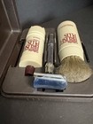 Vintage 1987 H4 Gillette Brush Plus Shaving System Travel Kit Case Razor   Brush