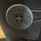 New Ugg Bailey Tall  Button Triplet Black Suede Snow Boots Size 7