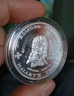   999 Silver Edmond Haley Halley s Comet Commemorative Coin 1986  Proof W coa