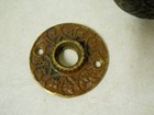 Vintage Ornate Brass Door Knob With Back Plate Lot A
