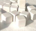 Catalin White By  Bakelite 10 Cubes 18 93mm Square 86 Grams Vintage