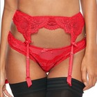L agent Agent Provocateur Vanesa Suspender Garter Belt Red Small L013-45