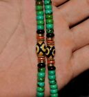Tibet Tibetan Turquoise Buddhist Buddha Prayer Bead Mala Bracelet Dzi Eye