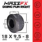 Massfx 18x9 5-8 Turf Tire For Outdoor Power Equipment And Lawn Mowers  2 Pack 