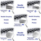 40 Pcs Assorted Steriled Disposable Tattoo Needles Tubes Grips 3 5 7 9 Round
