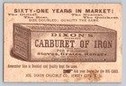 Antique 1888 Dixon s Stove Polish Advertising Trade Card - Elves   Stove Scene