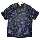 Vintage Zodiac Star Signs Liquid Blue T-shirt Xl All Over Print 1993 Horoscope