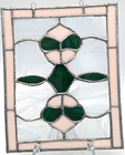 Hand Crafted Leaded Stained Glass Window Panel Suncatcher 10 X 8