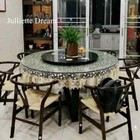 Round Embroidery Lace Tablecloth Dining Table Cover Cloths Home Decor