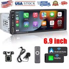 Single Din Car Stereo Wireless Apple Carplay 6 9 Touchscreen Bluetooth Radio Usb