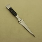 Handmade Fixed Blade Dagger Knife     Stainless Steel Blade  Black Handle sheath
