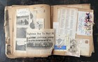 Vintage Scrapbook Large Album W  Ephemera Paper Goods Cards Photos Newark Ohio