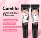 Curvlife Newly Upgraded Quick Drying 10g Semi Solid Nail Glue With 10ml Remover 