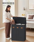 160l Laundry Hamper  4-compartment Laundry Sorter With Lid