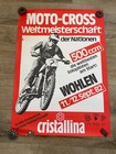 Vintage 1982 German Motocross Race Poster wohlen Mx