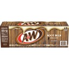 A w Root Beer Soda Pop  12 Pack Of 12oz Cans