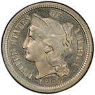1883 Proof Three Cent Nickel Pcgs Pr65 Low Mintage 3cn