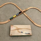 Brio Vintage Wooden Railway   Train Set 60s Made In Sweden Playset Toy Rare Vtg