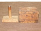 Vintage Antique Kitchen 5 1 2  X 3 1 4  X 3 1 2  High Dovetail Wood Butter Mold