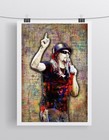 Kid Rock Tribute Poster Kid Rock Pop Art Print  12x18inch Free Shipping Us
