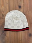  mint  Gucci Baby Knit Hat L Size Color Gray White Wool 100  With Box Used Japan