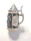 5  Hand Painted German Beer Stein Lustig Lied - 161 Lidded