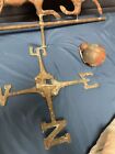 Antique Copper Horse   Jockey Weathervane  possibly Jw Fiske  Without Base 