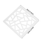 Hanging Room Divider Decorative Hollow Out Design Wall Screen Panels White
