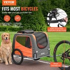 Dog Bike Trailer 66lbs Foldable Pet Cart Quick Release Wheels Reflectors