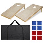 4 Ft X 2 Ft Regulation Size Wooden Cornhole Game 2 Boards Set W 8 Bean Bag Toss