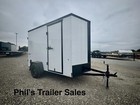 2025 Pace American 6x10 Cargo   Enclosed Trailer Screwless Exterior Upgrade