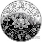 Taurus Anime Zodiac 1 Oz Silver Coin 5 Cedis Ghana 2025