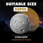50 Pcs 2 5in Moon Stress Balls  Soft Foam Anxiety Relief Fidget Toys