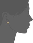 Womens Stud Love Knot - 10k Yellow Gold Textured Love Knot Stud Earrings